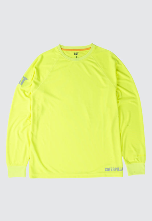 Impact Long Sleeve Tee - Hi-Vis Yellow