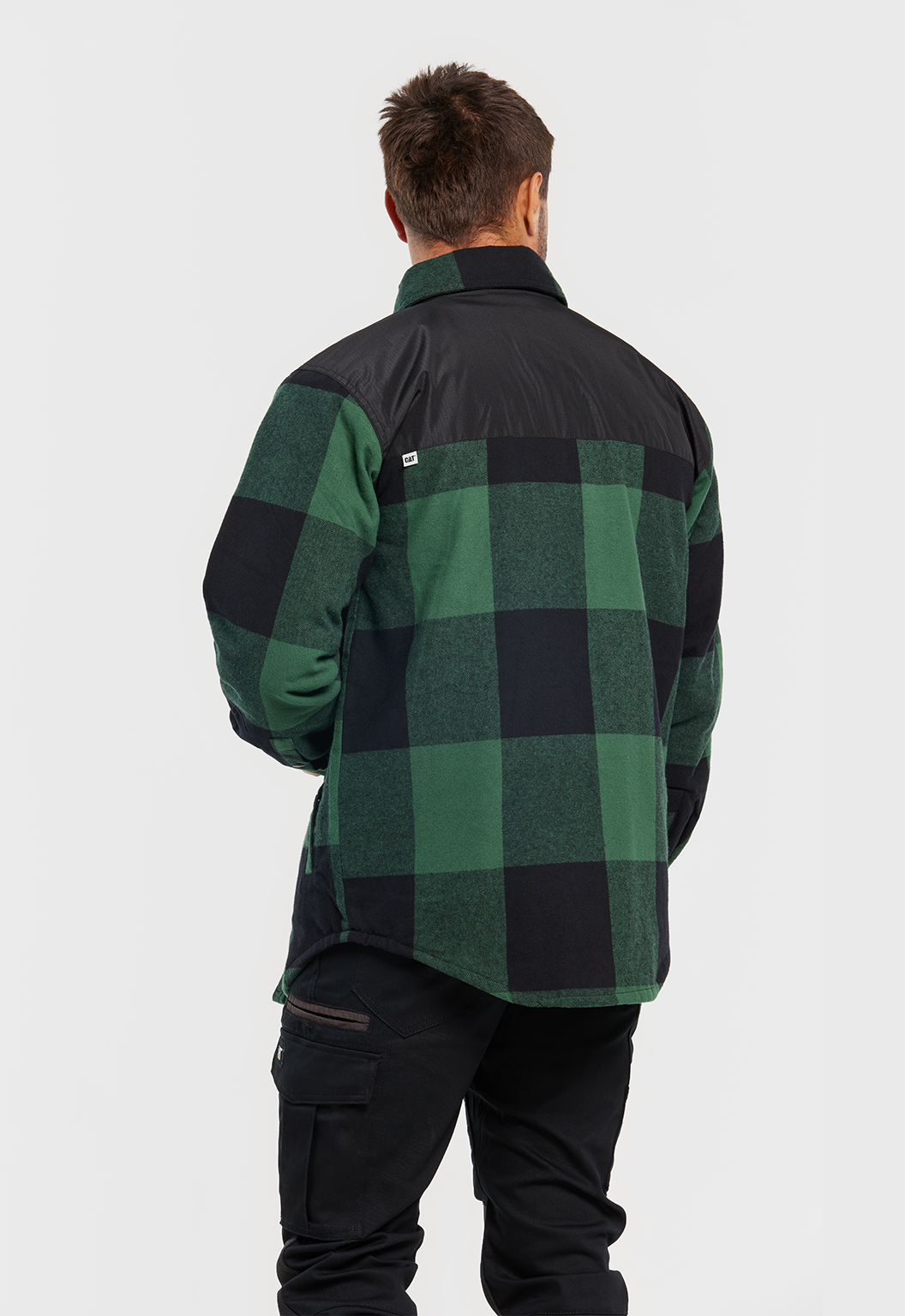 Block Check Insulated Shirt Jacket