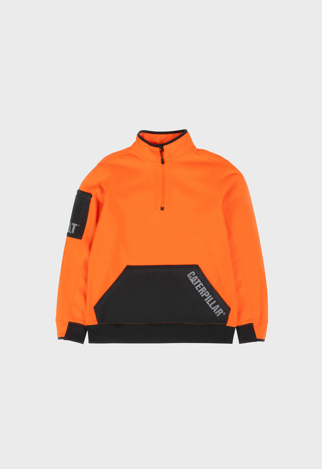 Impact Quarter Zip Sweatshirt - Hi-Vis Orange
