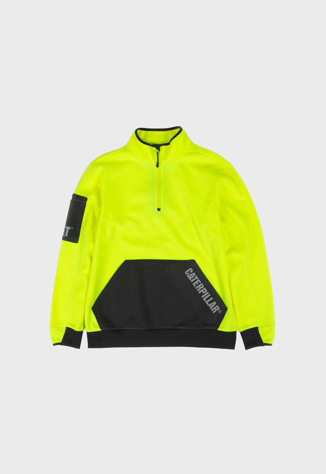 Impact Quarter Zip Sweatshirt - Hi-Vis Yellow