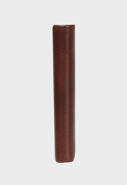 Ethiopian Leather Wallet - Dark Brown