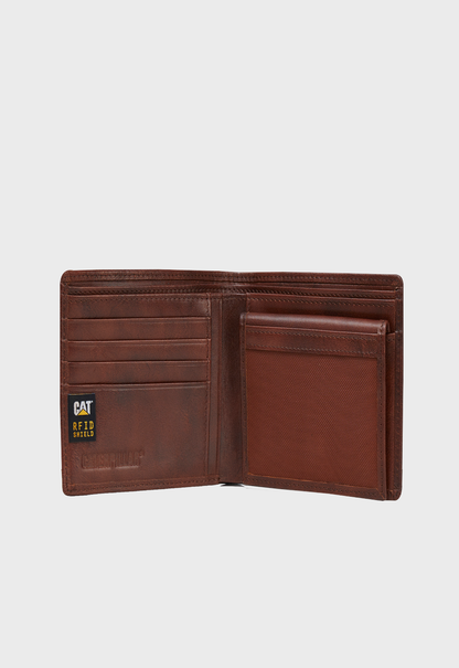 Ethiopian Leather Wallet - Dark Brown