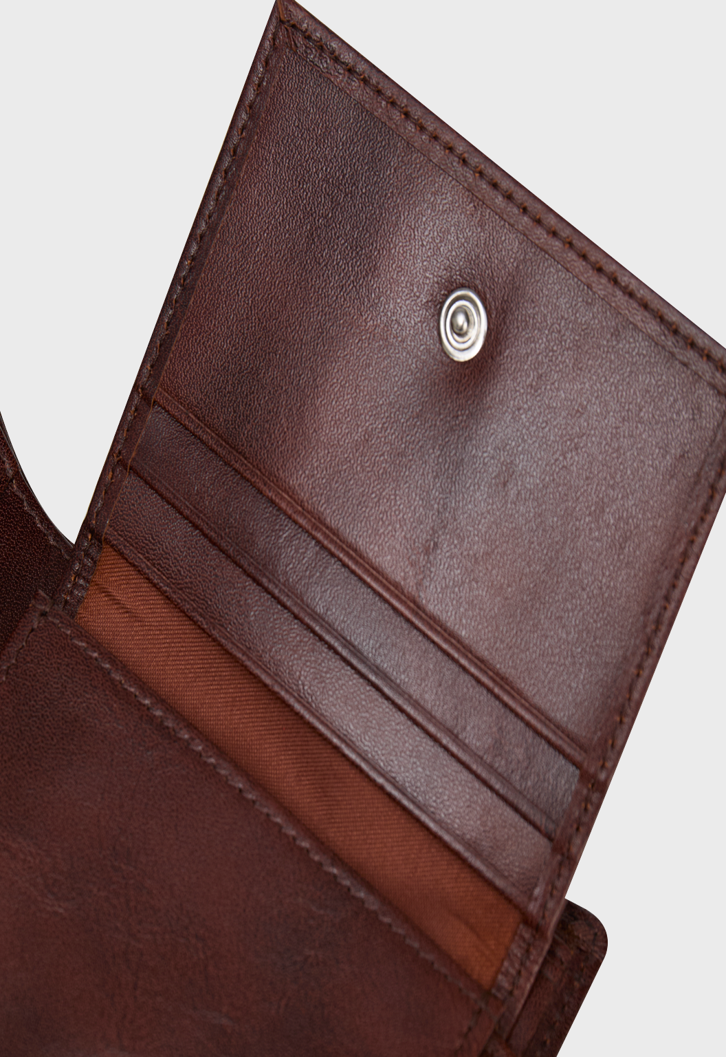 Ethiopian Leather Wallet - Dark Brown