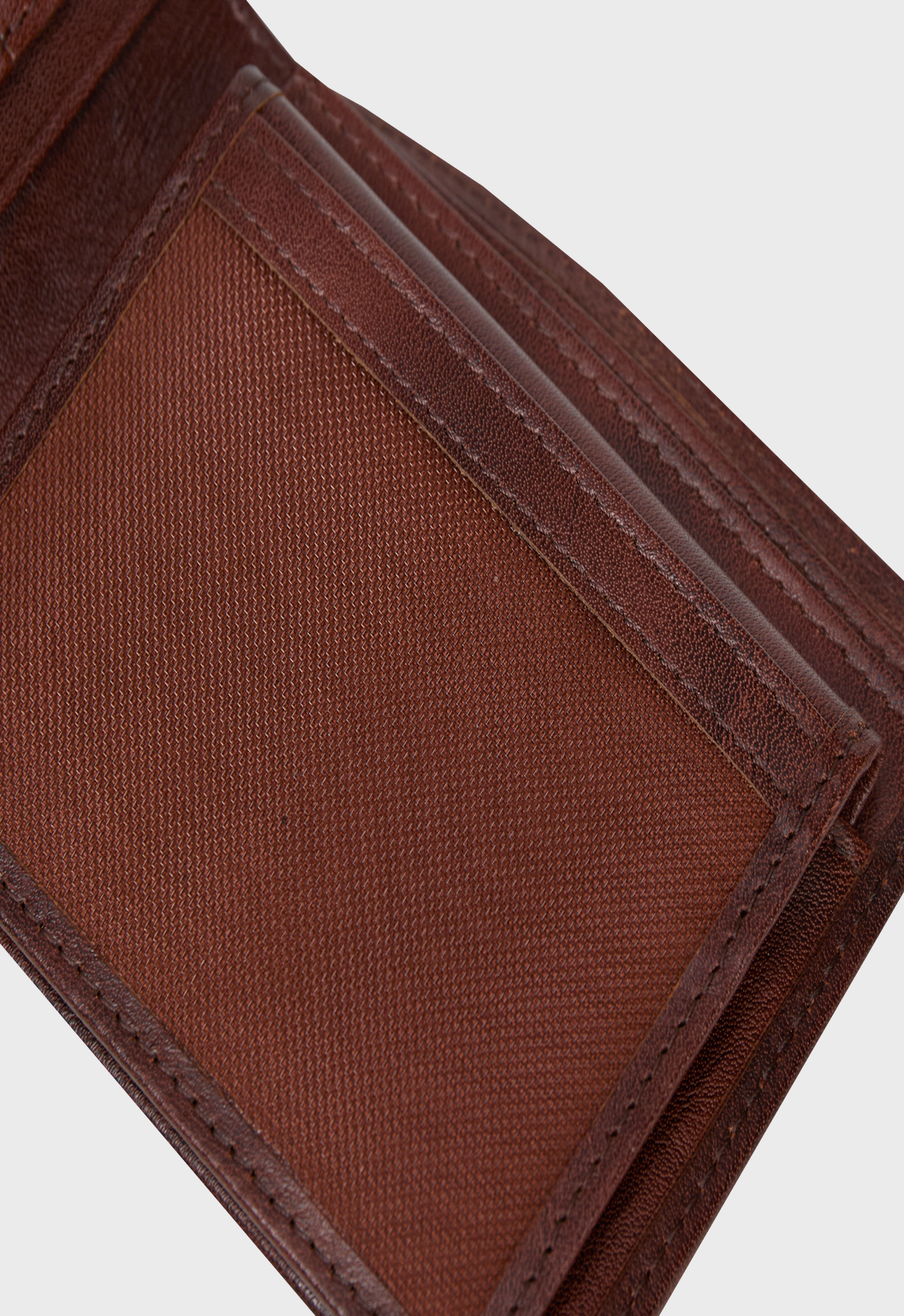 Ethiopian Leather Wallet - Dark Brown