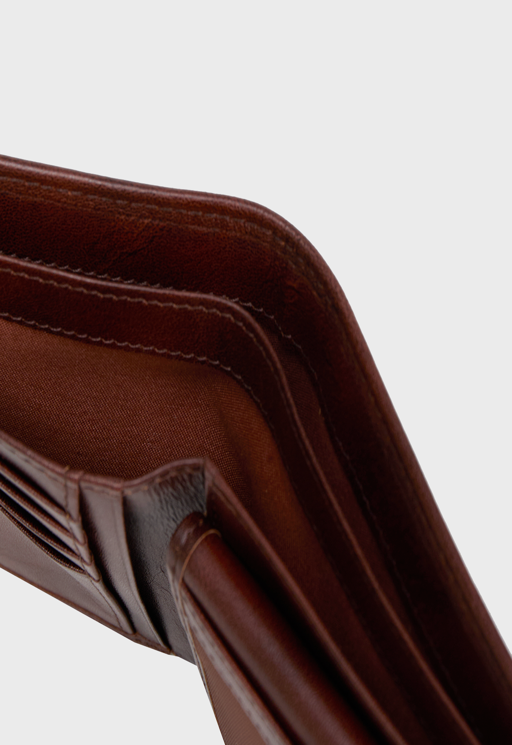 Ethiopian Leather Wallet - Dark Brown
