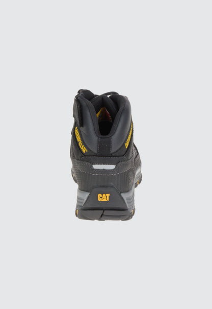 Convex Mid Zip Side Boot Black
